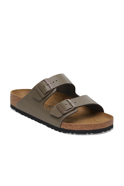 Arizona Concrete Grey Smooth Leather Narrow