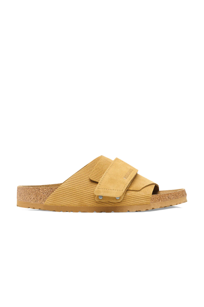 Kyoto Corduroy Cork Brown Embossed Suede Leather Regular
