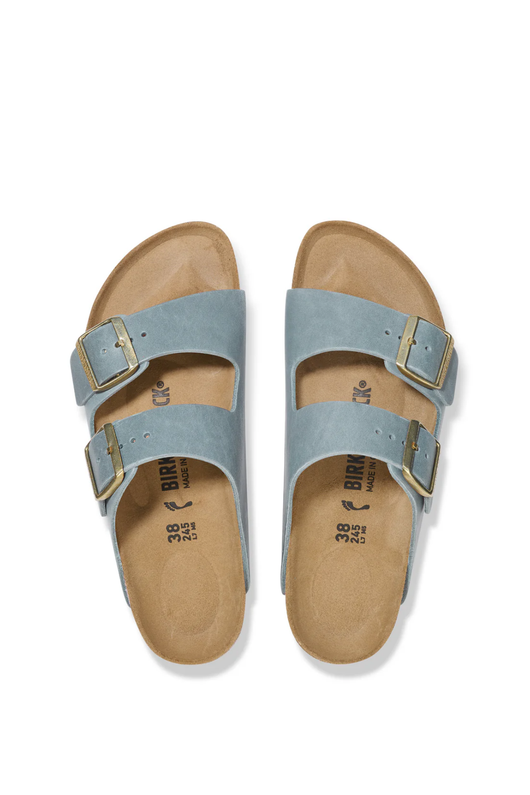 Arizona Basalt Grey Oiled Leather Narrow