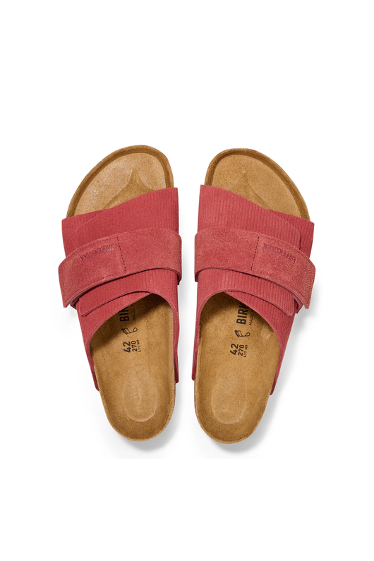 Kyoto Corduroy Sienna Red Embossed Suede Regular