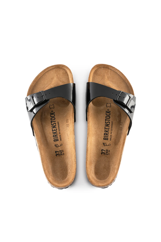 Madrid Patent Black Birko-flor Narrow