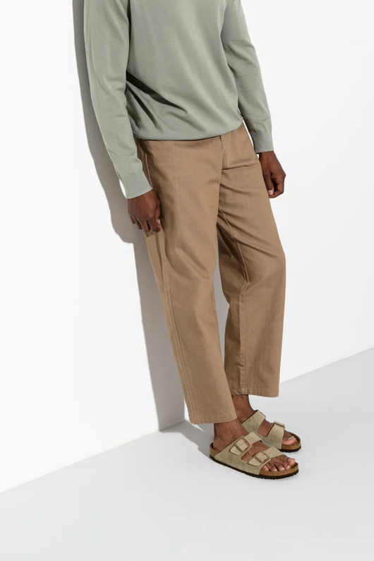 Arizona Sfb Taupe Suede Leather Narrow