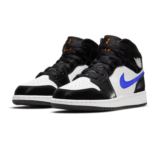 1 Mid White Black Racer Blue GS