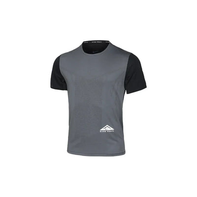 Nike Dri-FIT Rise 365 Trail Running T-Shirt Black Grey