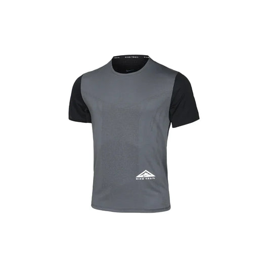 Nike Dri-FIT Rise 365 Trail Running T-Shirt Black Grey