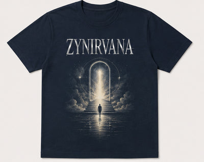 Zynirvana Graphic T-Shirt Gateway Design Navy Blue