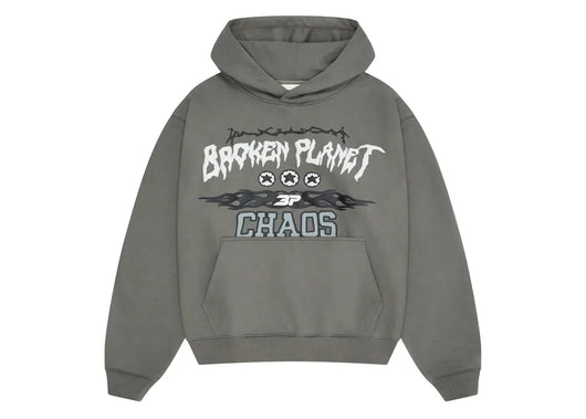 Broken Planet Chaos Hoodie Gunmetal Grey