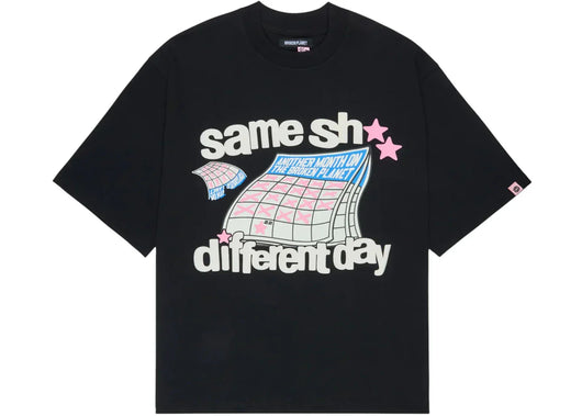Broken Planet Market Different Day T Shirt Midnight Black