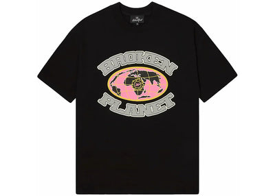 Broken Planet Grid T-shirt Midnight Black