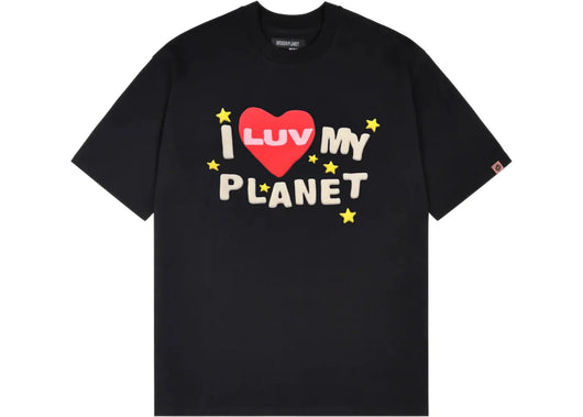 Broken Planet Luv My Planet T-shirt Midnight Black
