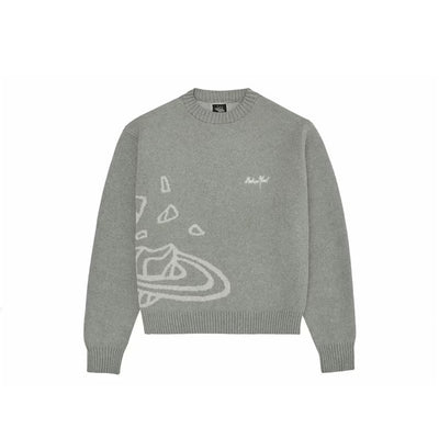 Broken Planet Knit Sweater 'Heather Grey'