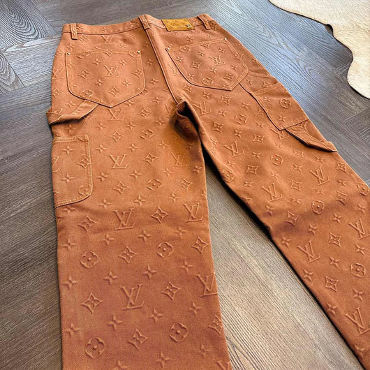 Louis Vuitton Brown Monogram Jeans