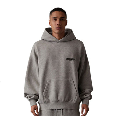 Fear of God Essentials Hoodie 'Dark Oatmeal' (SS22)