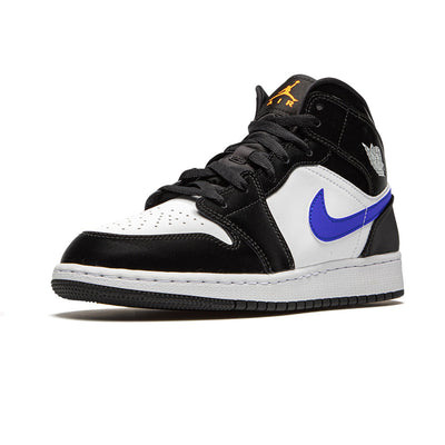 1 Mid Black Racer Blue White (GS)