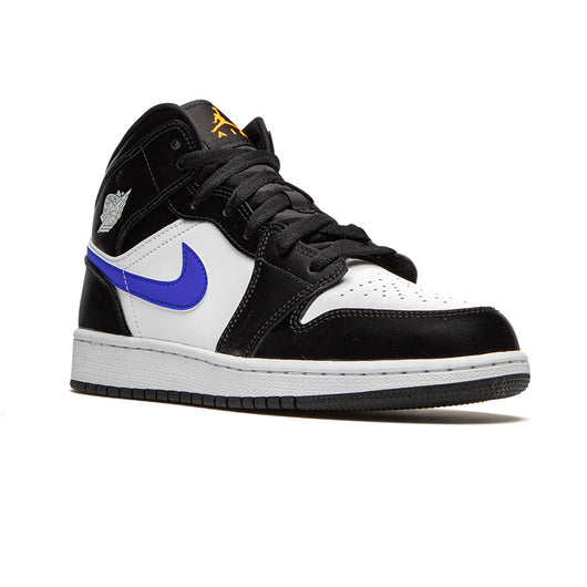 1 Mid Black Racer Blue White (GS)