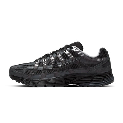 Nike P-6000 Suede Anthracite Black Chrome Metallic Silver
