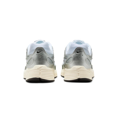 Nike P-6000 White Metallic Silver Flat Silver Black