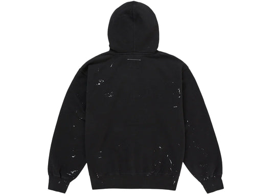 Supreme MM6 Maison Margiela Box Logo Zip Up Hooded Sweatshirt Black