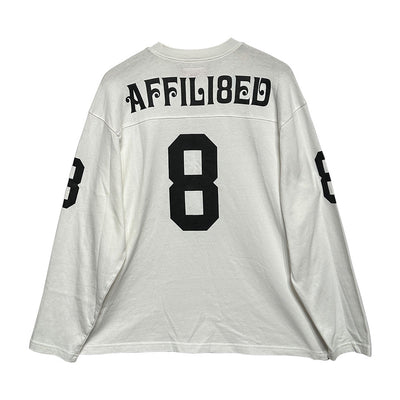 Supreme Affillated L/S Football Long-Sleeve Top White Black
